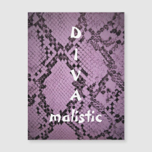 Tarjeta magnética DIVAmalística Purple Piel de ser