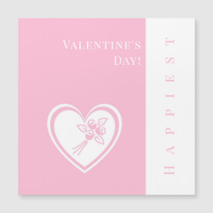 Tarjeta magnética El día de San Valentín más feliz