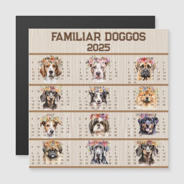 Tarjeta magnética familiar Doggos #1 2025 (Anverso/Reverso)