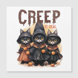 Tarjeta magnética fantasmal de Halloween