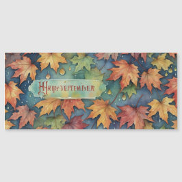 Tarjeta magnética feliz de septiembre