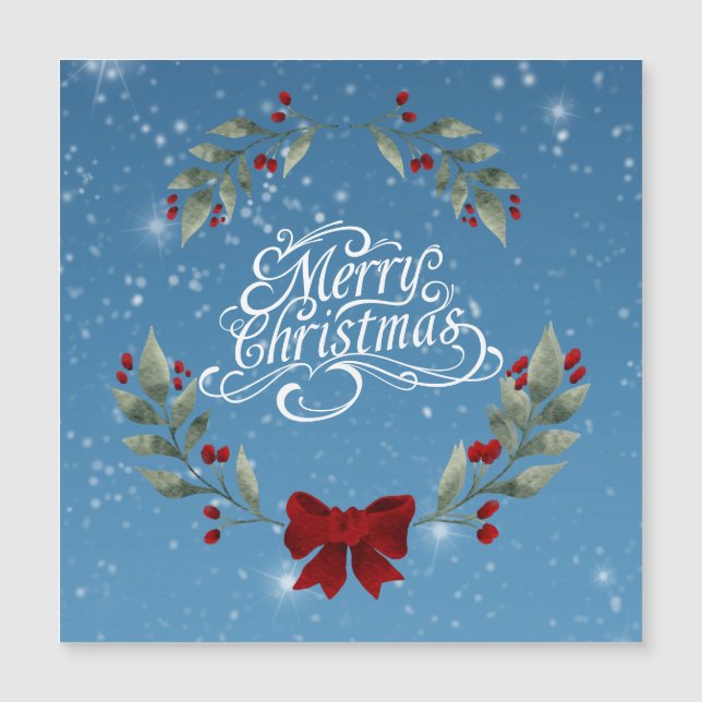Tarjeta Magnética Feliz Navidad (Anverso)