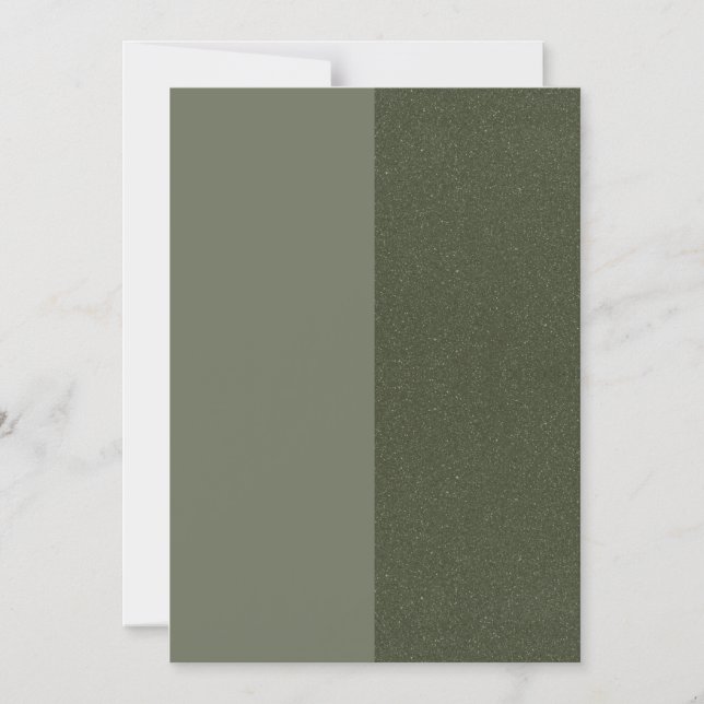 Tarjeta Magnética Fina Verde Musgo Personalizable (Anverso)