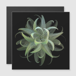 Tarjeta Magnética Flor de Helecho Fractal