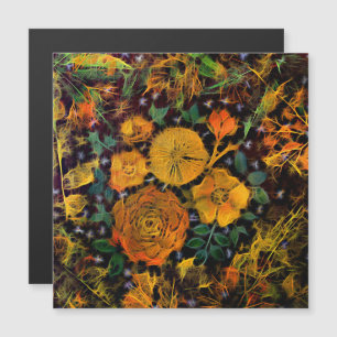 Tarjeta magnética floral provoca desgarros