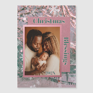 Tarjeta magnética fotográfica de Navidades de invi