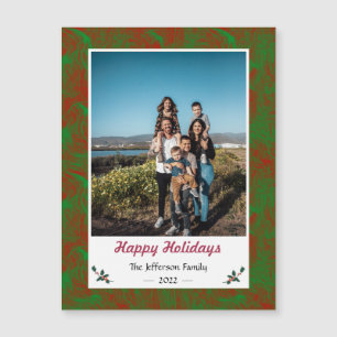 Tarjeta magnética fotográfica para navidades
