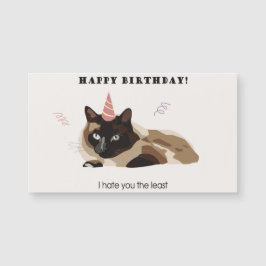 Tarjeta magnética Gato de cumpleaños