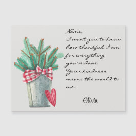 Tarjeta magnética genérica de vacaciones de invier