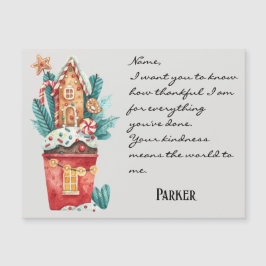 Tarjeta magnética genérica de vacaciones de invier