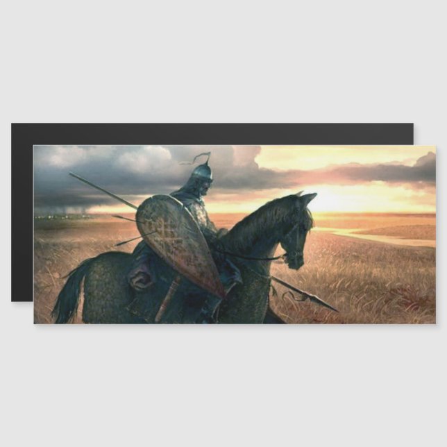 Tarjeta magnética guerrera (Anverso/Reverso)