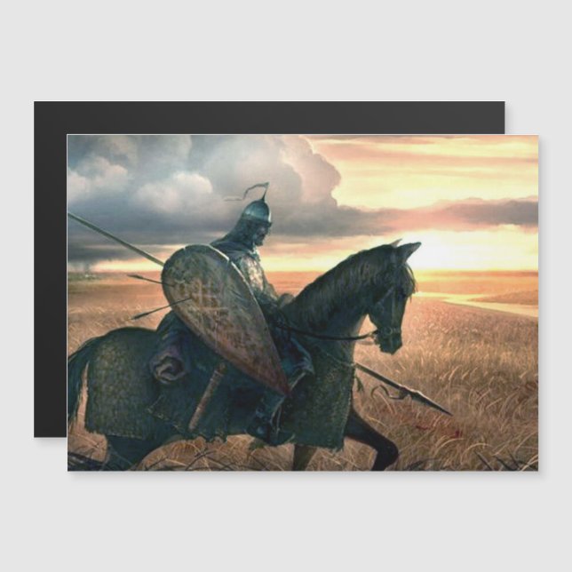 Tarjeta magnética guerrera (Anverso/Reverso)