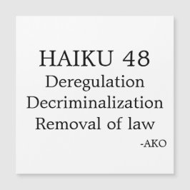 TARJETA MAGNÉTICA HAIKU 48