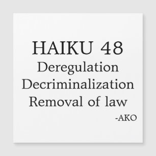 TARJETA MAGNÉTICA HAIKU 48