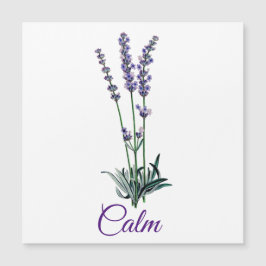 Tarjeta magnética Inspiradora de flor de lavanda