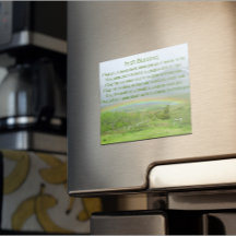 Tarjeta magnética irlandesa de foto arcoiris bende