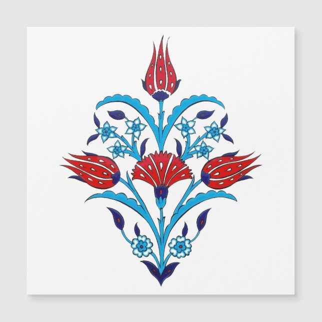 Tarjeta magnética Iznik Tiles (Anverso)