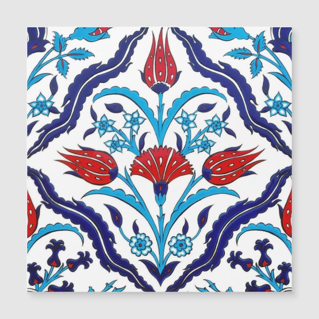 Tarjeta magnética Iznik Tiles (Anverso)