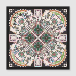 Tarjeta magnética Mah Jongg Limerick Kong