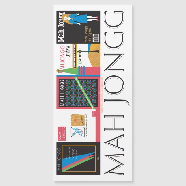 Tarjeta magnética Mah Jongg Magazines (Anverso)