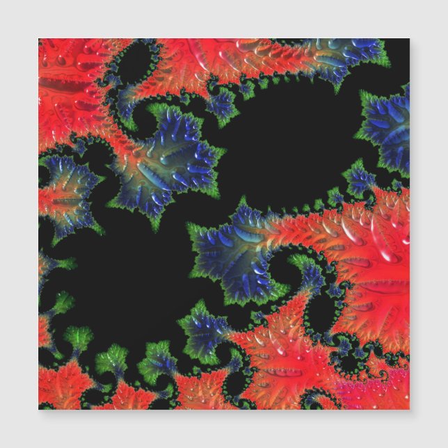 Tarjeta magnética Mandelbrot Garden (Anverso)