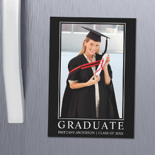 Tarjeta magnética moderna de graduación de fotos M