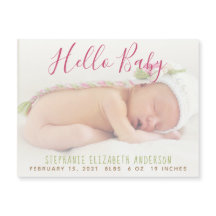 Tarjeta magnética moderna para el nacimiento de be