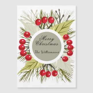 Tarjeta magnética navideña/edición festiva elegant
