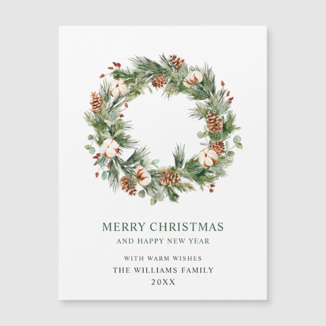 Tarjeta magnética navideña para Navidades de guirn (Anverso)