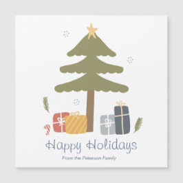 Tarjeta magnética navideña para Navidades nórdicos