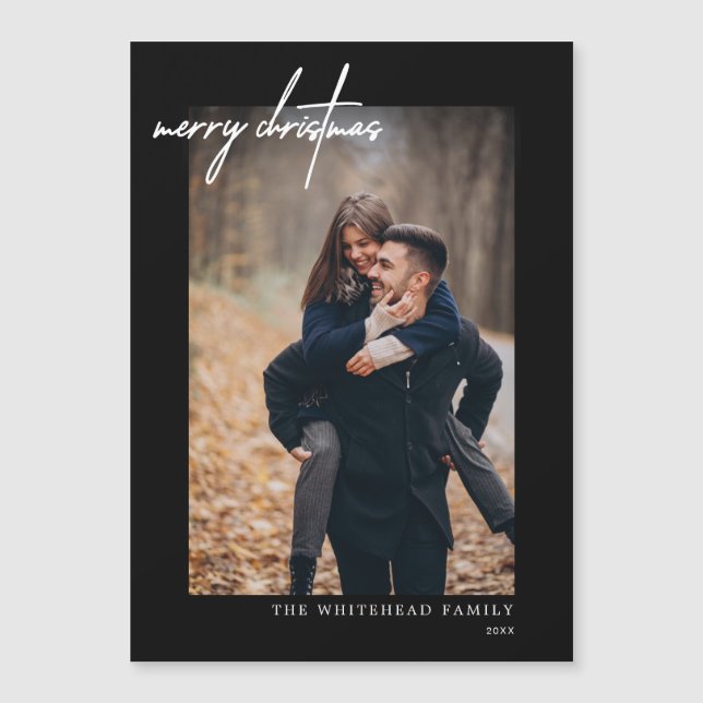 Tarjeta magnética negra de la mora blanca mínima n (Anverso)