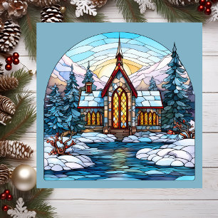Tarjeta magnética para Navidades de la Iglesia del