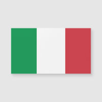 Tarjeta magnética patriótica italiana con bandera 