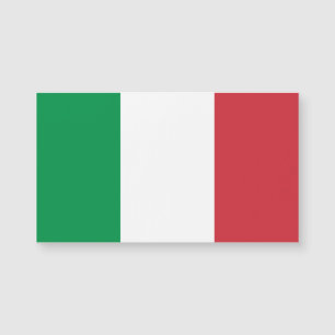 Tarjeta magnética patriótica italiana con bandera 