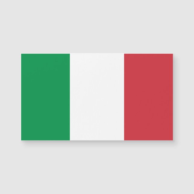 Tarjeta magnética patriótica italiana con bandera  (Anverso)