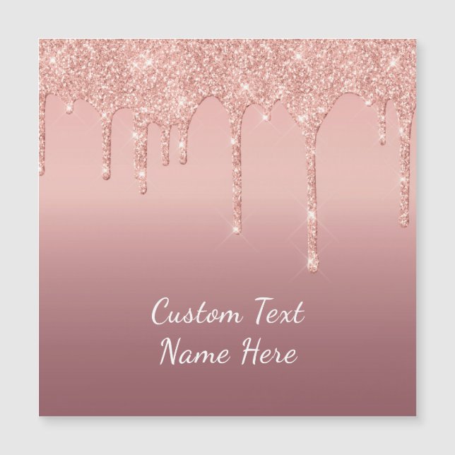 Tarjeta Magnética Personalizada con Texto Brillant (Anverso)
