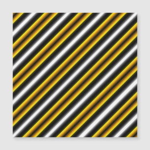 Tarjeta magnética Rayos Arcoiris Blanco Amarillo