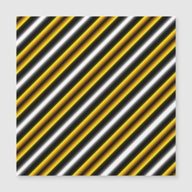 Tarjeta magnética Rayos Arcoiris Blanco Amarillo (Anverso)