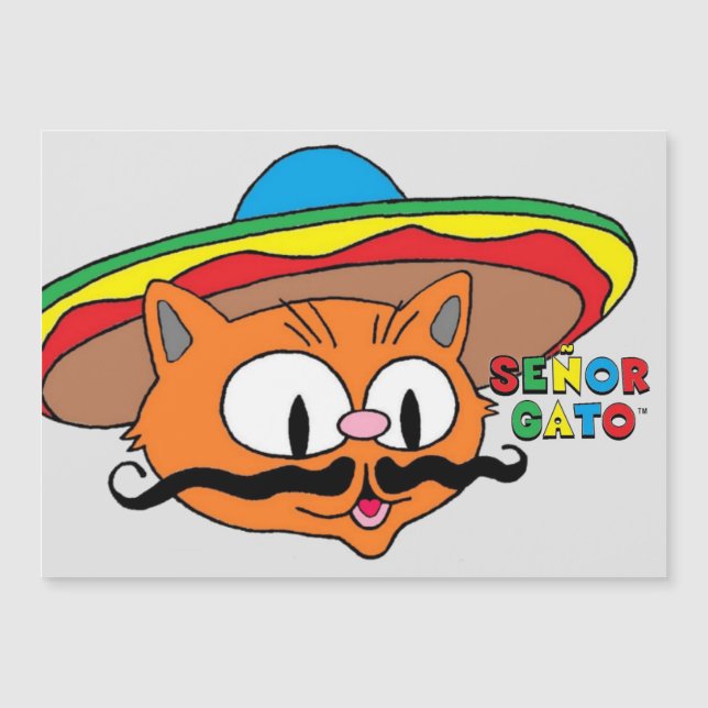 tarjeta magnética señor gato (Anverso)