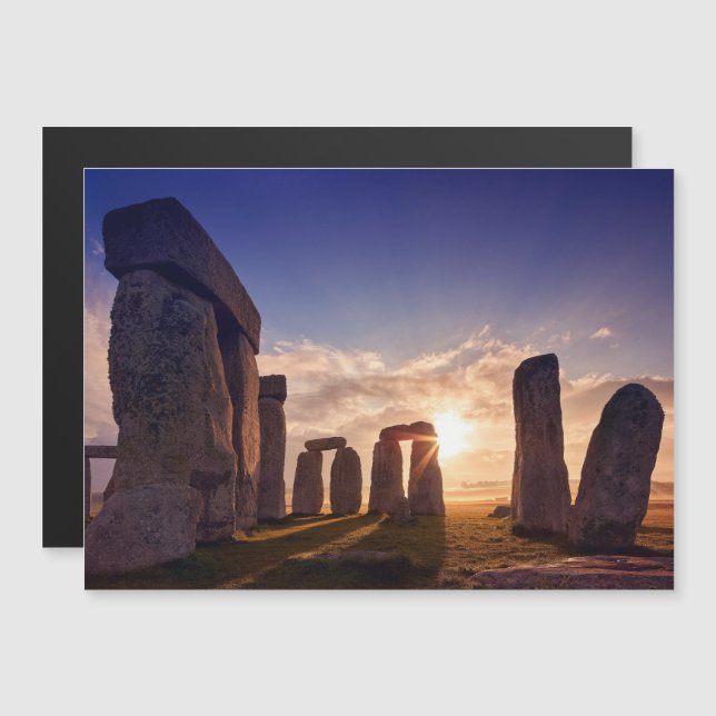 Tarjeta magnética Stonehenge (Anverso/Reverso)