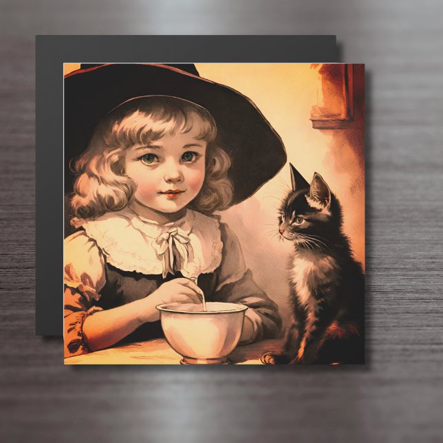 tarjeta magnética vintage Halloween cutie no4 (Subido por el creador)