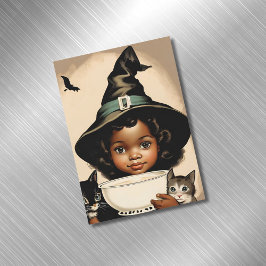 tarjeta magnética vintage Halloween cutie no5