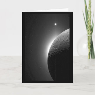 Tarjeta Magnífica imagen de la NASA, la luna iluminada por