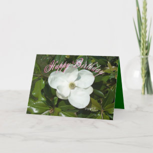 Tarjeta Magnolia Birthday - agrega tus palabras