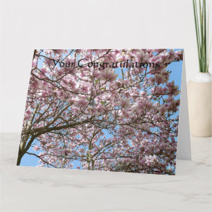 Tarjeta Magnolia en abril