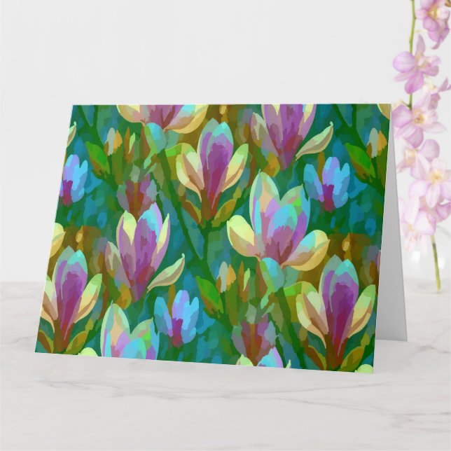 Tarjeta Magnolia primaveral (Orquídea)