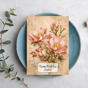 Tarjeta Magnolia Vintage