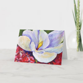 Tarjeta Magnolia y Azaleas