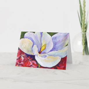 Tarjeta Magnolia y Azaleas