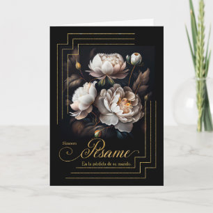 Tarjeta Magnolias de pésame en español por la pérdida de u